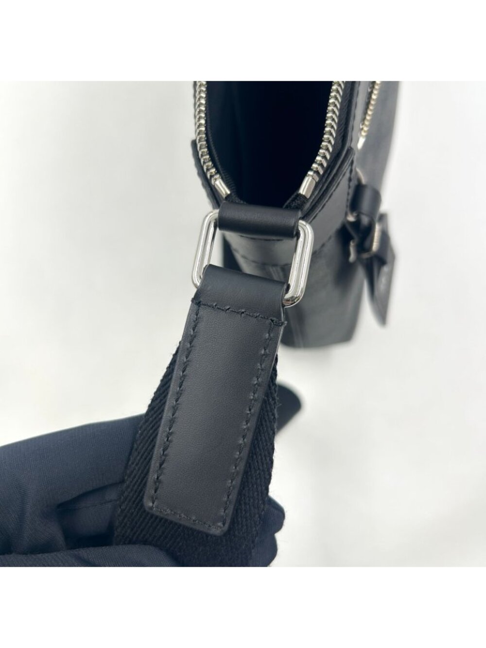 Louis Vuitton Mick PM Damier Graphite Initial Leather Black Shoulder Bag Silver - Picture 6 of 14